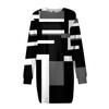 Long Sleeve Dress For Women Casual Printed Pullover Hip Pack Dress Sweater Dress Autumn