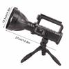 LED Long Range Spotlight USB Charging Outside Patrol Flashlight Small with Tripod