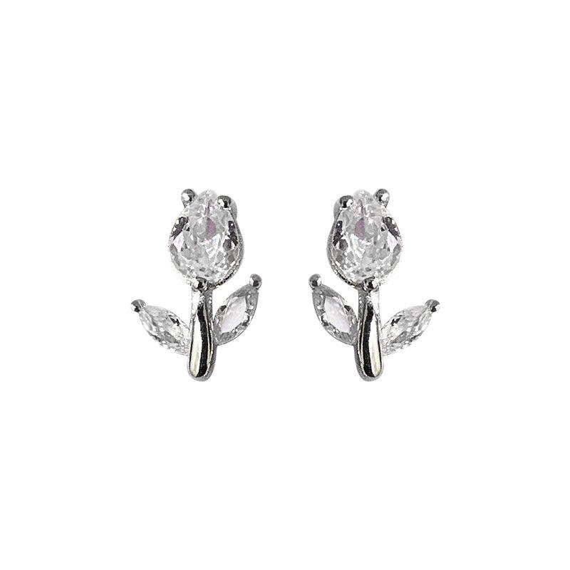 Серьги-тюльпаны, маленькие и изысканные, новогодние, летние, стильные, темпераментные серьги для женщин