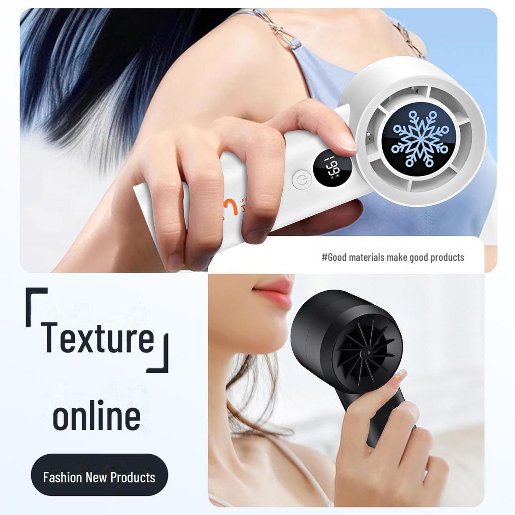 2025 USB-перезаряжаемый портативный 100-скоростной безлистный мини-турбовентилятор