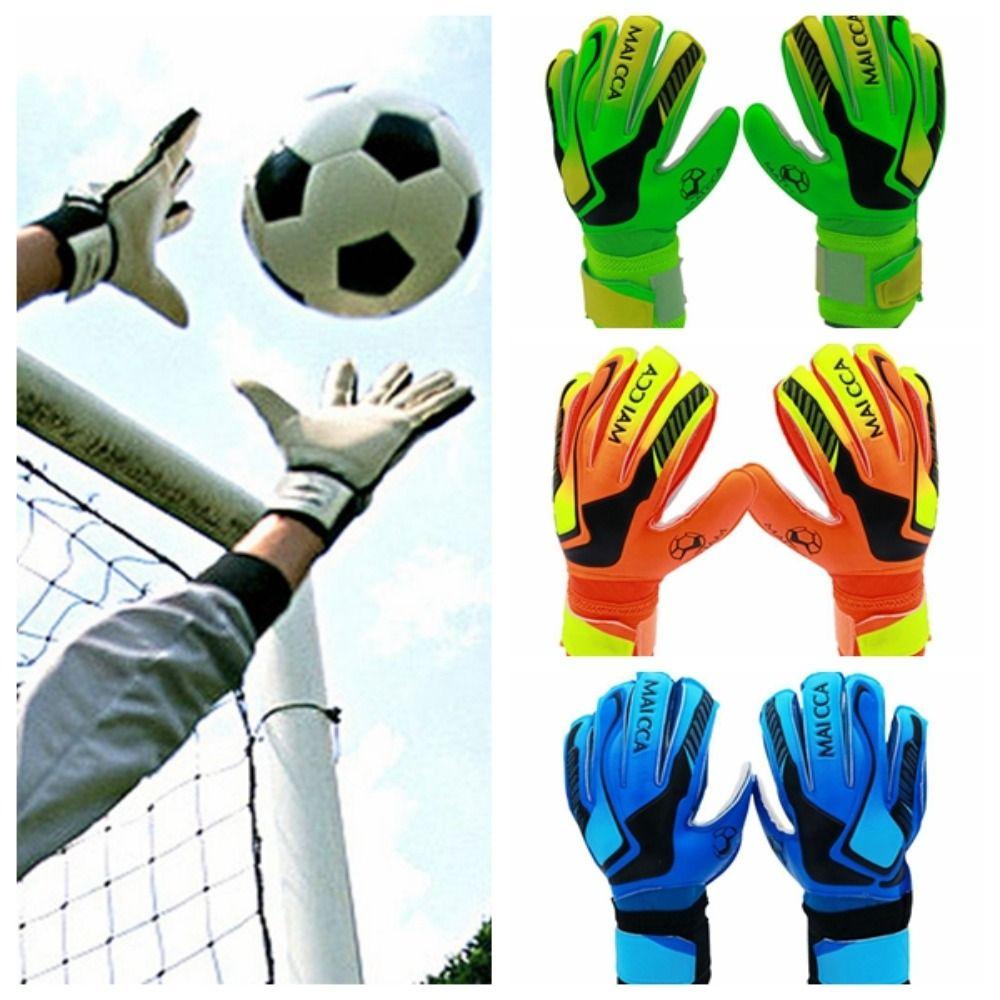 1 Pair Wear-Resistant Game Goalkeeper Gloves Kids Football Goalie Gloves  Outdoor Sports