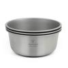 TOMSHOO 500ml Titanium Bowl Stackable Camping Bowl for Camping Hiking Travel