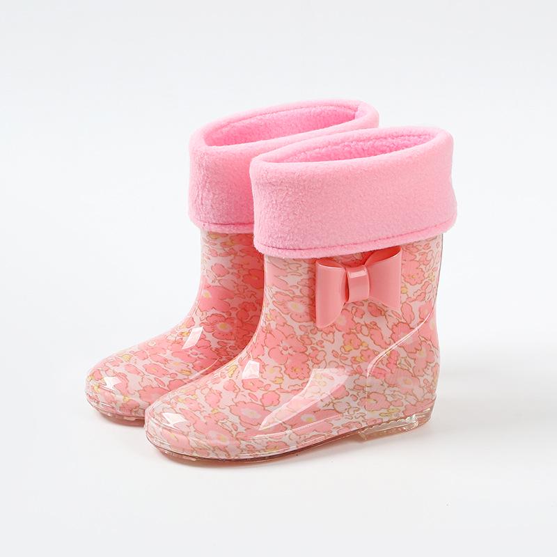 Star-Chasing Children's Floral Rain Boots for Boys and Girls - Princess Water Shoes