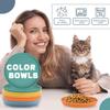 5 Round Colors Feeding Bowl Cat Food Bowl Fatigue-free Bowls For Wet And Dry Food For Kittens And Short-legged Cats