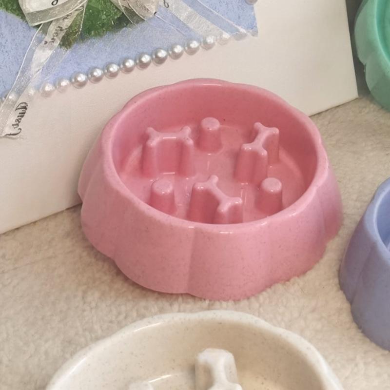 Новая миска для собак Slow Food, миска для собак, которая не дает им подавиться, миска для маленьких и средних щенков, миска для риса Slow Food, миска для домашних животных, товары для животных