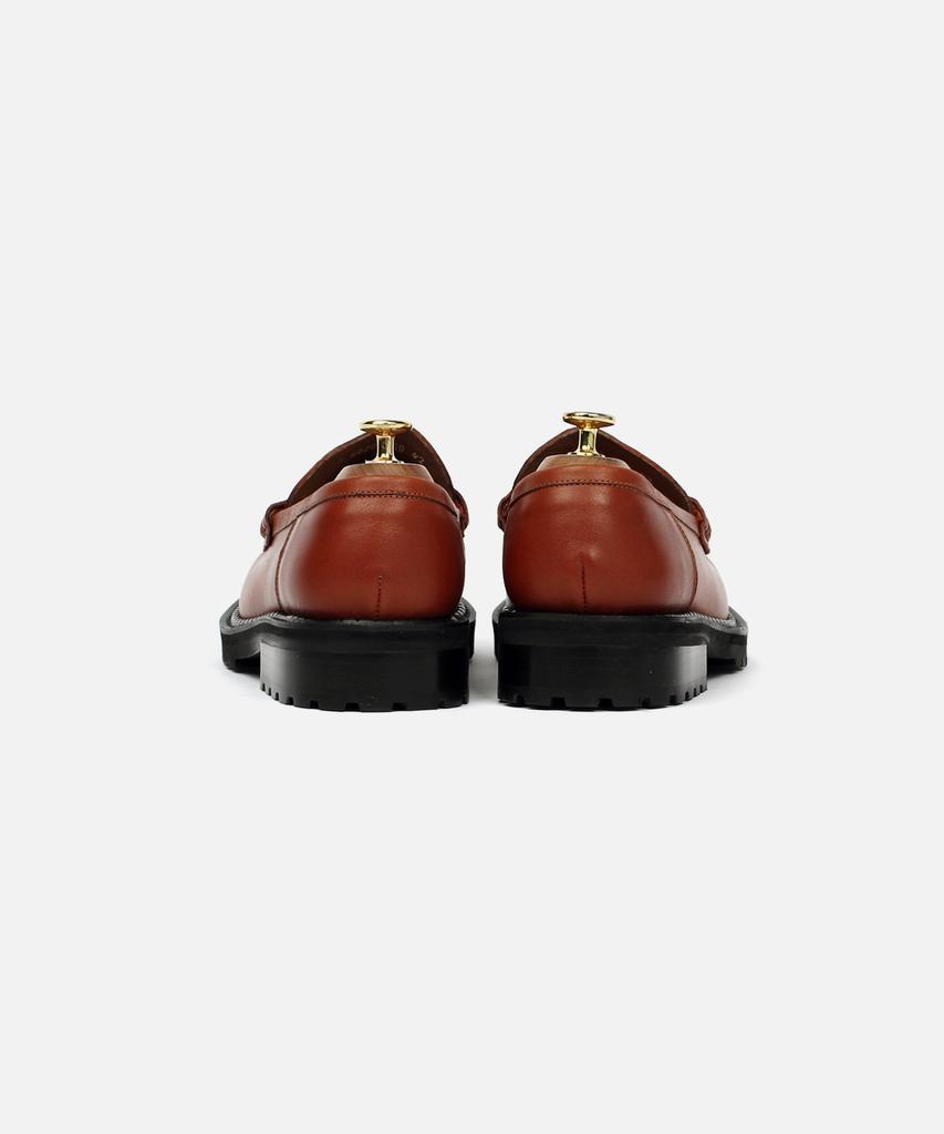 Custommood Richard Cowhide Penny Loafers (Burnt Brown)