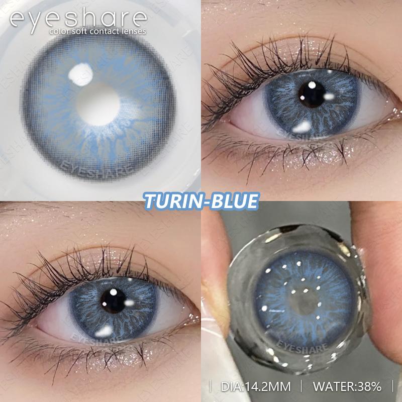 EYESHARE Colored Contact Lenses Blue Natural Contact Lenses Green Fashion Contact Lenses Pink Makeup Colored Soft Lenses 1 Pair
