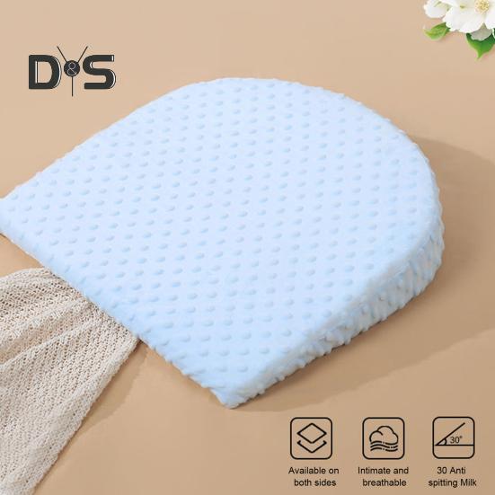 Подушка для кормления ребенка Подушка с эффектом памяти из пены с клиновидной формой и съемным чехлом Двусторонняя подушка для кормления ребенка для сна и кормления грудью