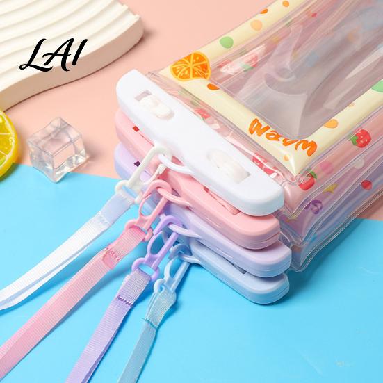 Waterproof Phone Holder with Lanyard Cute Pouch Floating Airbag And Lanyard Clear PVC Cellphone Dry Bag for Swimming Beach Rafting Protection
