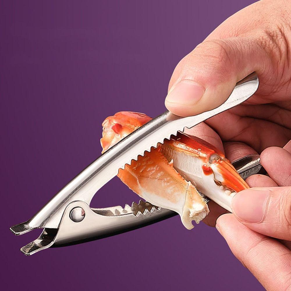 2pcs Rust-free Blood Clam Clip Stainless Steel Crab Opener Durable Nuts Pliers Scallop