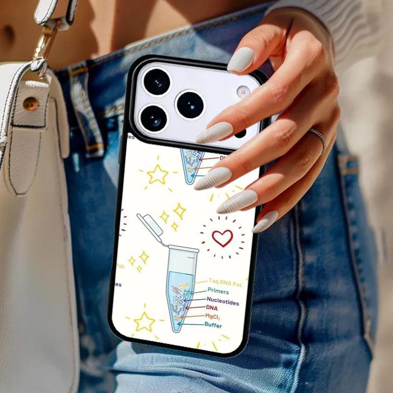 Чехол для телефона с принтом по биологии и химии Для iPhone 17 Air 14 15 13 12 Max Чехол Для Apple 14 15 16 16e 11 Pro Max Plus Coque