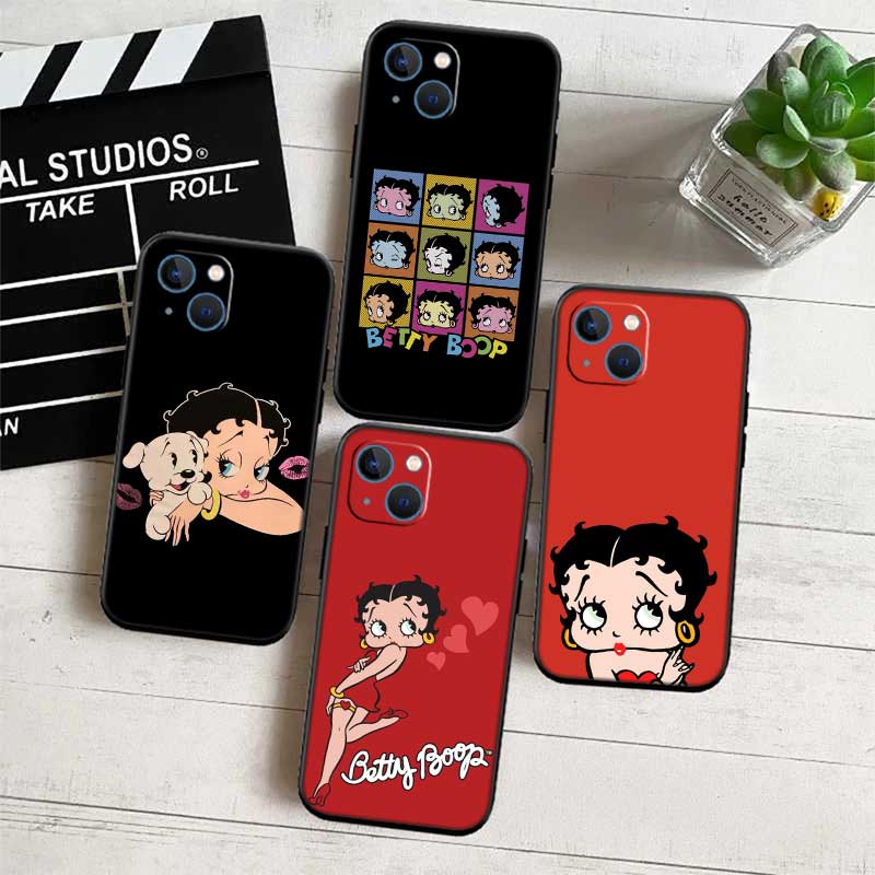 UP10 B-Bettys Art B-Boops Case for Samsung Galaxy M06 M15 M16 M35 M55 M56 A36 A42 A50 A50S A51 A52 A32 A33 A05 A05S A06 A16 A20