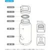 Skater Stainless Steel Bottle STSC8 / STSC10 / STSC12 / STSC15 Replacement Lid Packing P-STSC8-FP-A