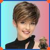 European Fashion Short Straight Wig For Women HW3254