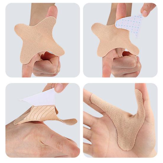 10 шт. предварительно нарезанной кинезиологической ленты для руки, водонепроницаемая эластичная хлопковая спортивная лента для облегчения боли, поддержки