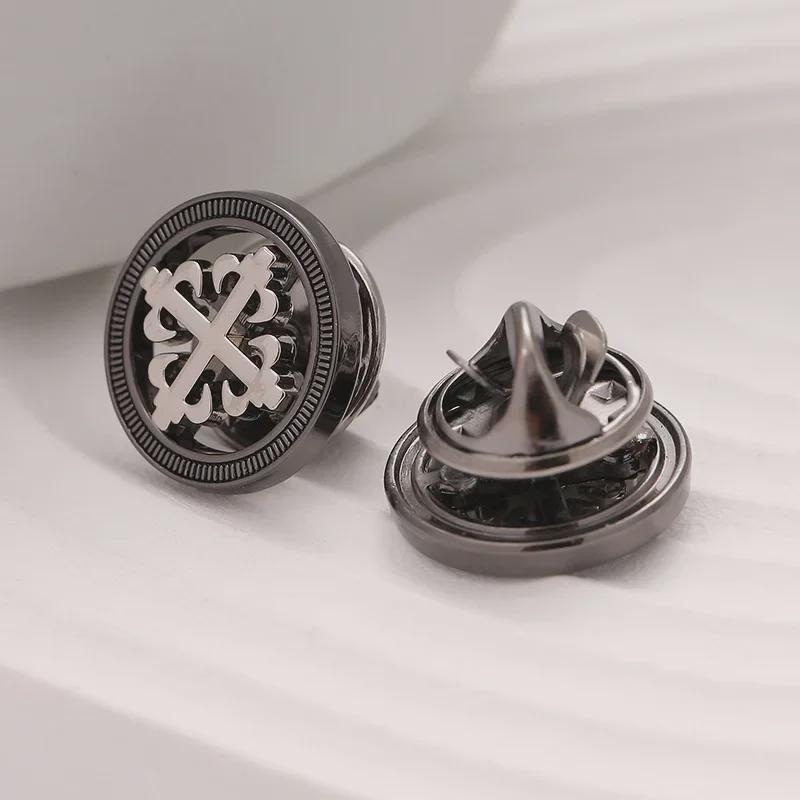 Мужская металлическая брошь в корейском стиле — атмосферная булавка для костюмов, рубашек и аксессуаров к платьям