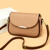 Soft Leather Luxury Designer Shoulder Crossbody Bags for Women Simple Solid Color Messenger Small Bags