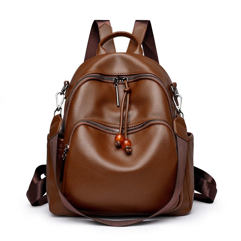 Элегантный и элегантный женский рюкзак большой вместимости модный рюкзак для мам новый многоцелевой универсальный повседневный рюкзак с одной сумкой