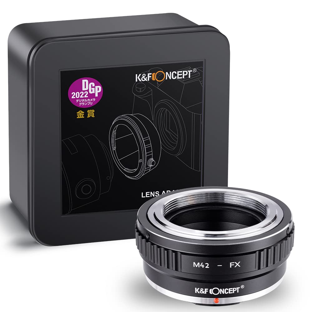 Адаптер крепления CONCEPT M42 для Fujifilm, Переходник для смены байонета объектива Fujifilm, Прямо от производителя адаптеров для камер Fujifilm и объективов K&F, X-Mount, M42-FX