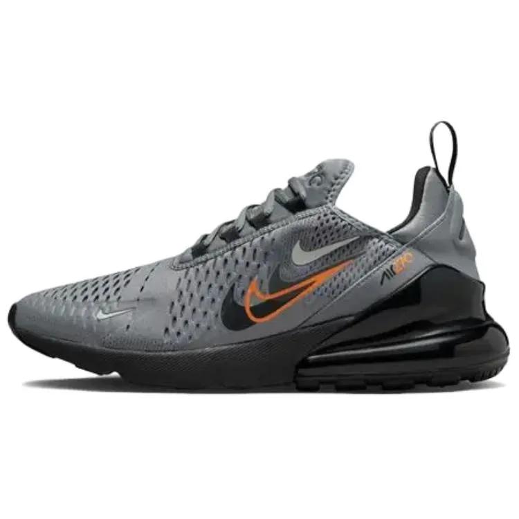 Nike Air Max 270 'Multi-Swoosh - Smoke Grey Mandarin' (Unisex) Smoke Grey / Bright Mandarin / Medium Ash / Black Casual Shoes FN7811 001
