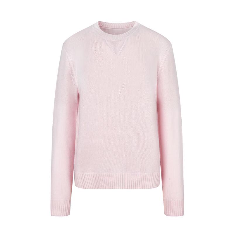 LESS 2025 Spring Round Neck Cashmere Pullover Sweater