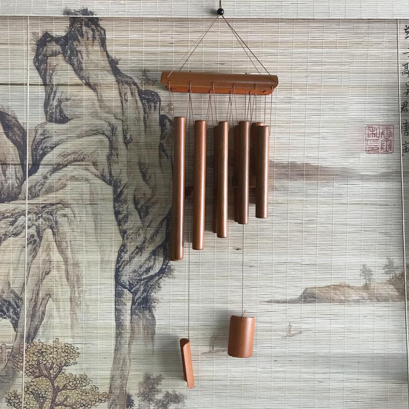 Handmade Antique Tubes Bell Bamboo Wind Chimes Pendant Balcony Outdoor Yard Garden Home Decor Windchime Wall Hanging Crafts