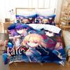 Модный набор постельного белья Fate stay night Аниме Односпальный Двуспальный Полный Queen King Размер Набор постельного белья Детская спальня Пододеяльник Комплекты Простыня Комплект