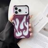 Силиконовый чехол с 3D полым узором «Пламя» с покрытием для iPhone 17 Air 16 15 14 13 12 11 Pro Max Plus, с рассеиванием тепла, мягкий бампер