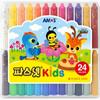Amos Pastnet Kids Crayons, 24 Colors, 1 Set, Korean Toy Supplies