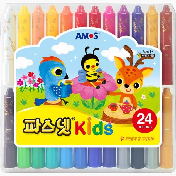 Детские мелки Amos Pastnet, 24 цвета, 1 набор, корейские игрушки