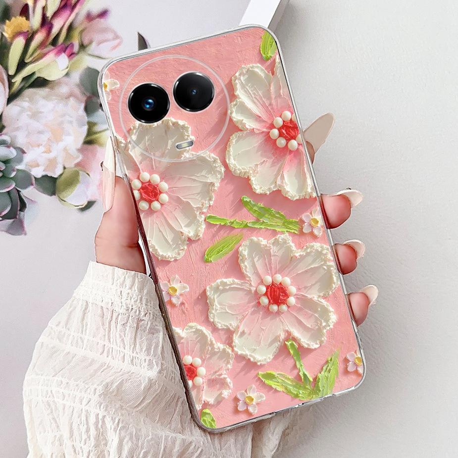 For Realme 11X Case Realme 11 5G RMX3780 Stylish Butterfly Painted Cover Soft Slim Phone Cases For Realme 11X Realme11 5G Bumper