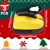 3pcs Paper Hole Puncher Cutter Tool Set Christmas Snowflake Bell Tree Shapes 1 Inch 25mm for Paper Crafts Scrapbook Card Making