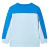 Sweatshirt pour enfants bleu vif et bleu clair 92/104/116/128/140
