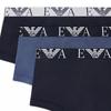 Emporio Armani Мужские боксеры с однотонным поясом с логотипом SS22, 3 шт., нижнее белье 111357-2R715-96535