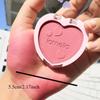 1 шт. Love Shaped Blush Водостойкие устойчивые к поту румяна Натуральная монохромная палитра румян Стойкий контур лица Натуральный макияж