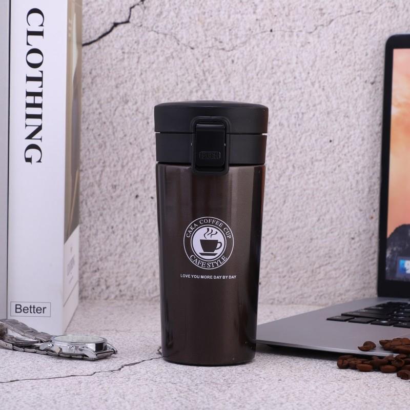 Портативная термокружка для кофе из нержавеющей стали 304 для использования на улице и в автомобиле