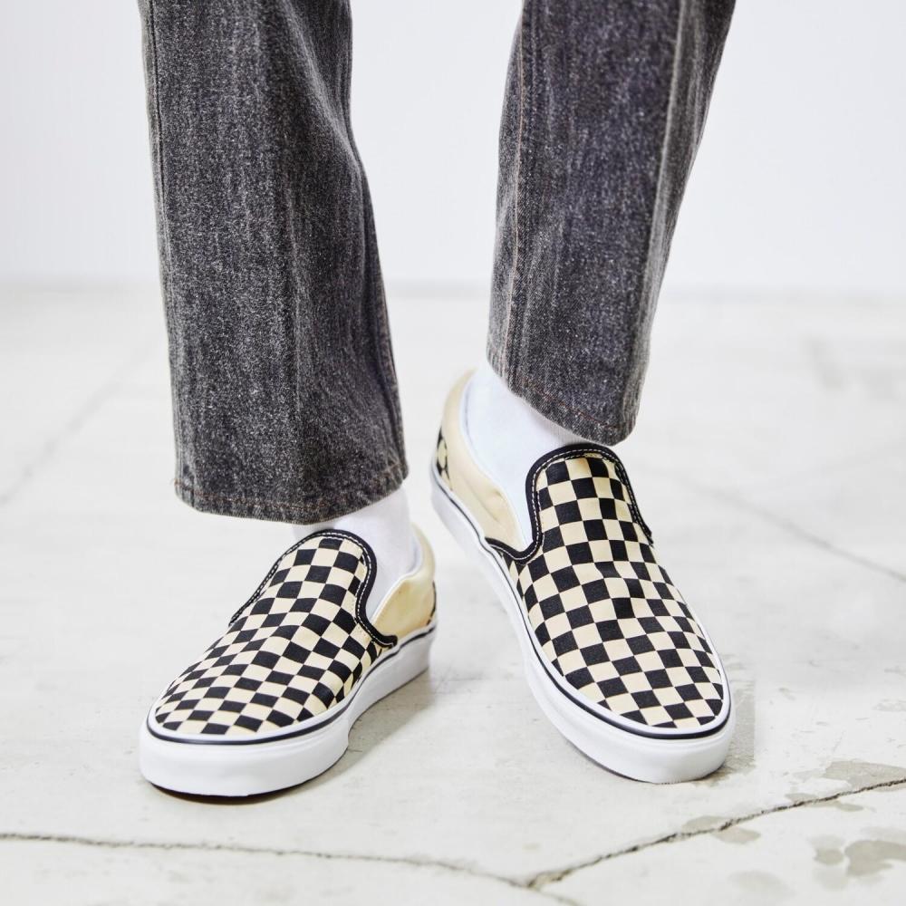 Vans Слипоны Блэк Уайт Клетка V98cla