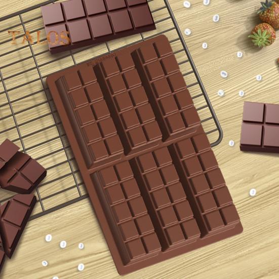 Силиконовая форма для шоколада с начинкой, квадратные формы для пищевого батончика, легко моющиеся, универсальные формы для выпечки домашних сладостей