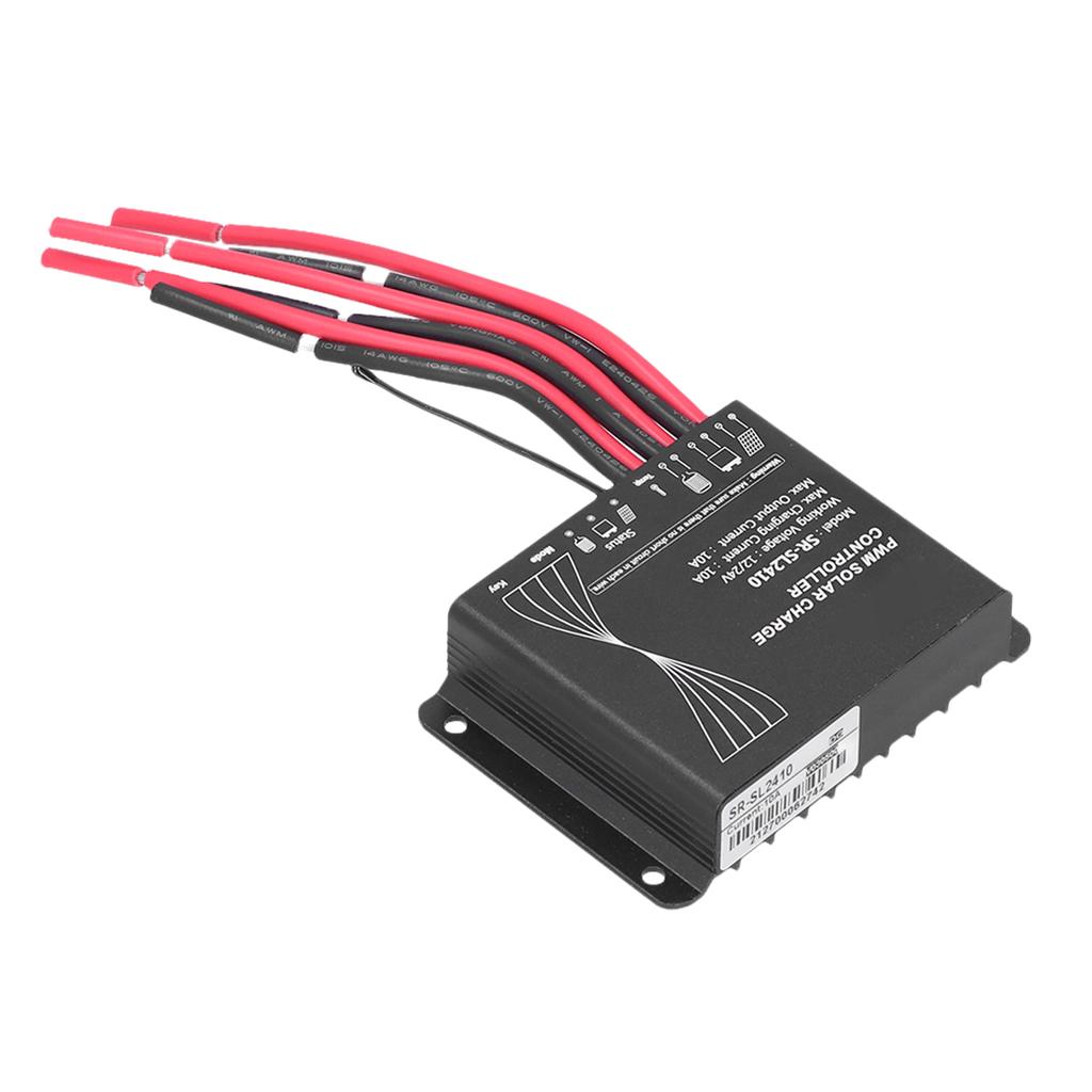 ШИМ Контроллер заряда солнечной батареи 10А Регулятор солнечной панели Водонепроницаемый Контроллер энергии для аксессуаров для автодома