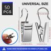A 50pcs Curtain Hook Set, Including S-Shaped Hooks, Curtain Rod Hooks, And Bag-Style Hooks, Suitable for Hanging Curtains, Photos, Tent Lights