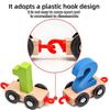 Preschool Education Wooden Train Toy Children's 12 Sections Magnetic Number Train Toys Preschool Wooden Train Carriag