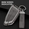 Кожаный чехол для автомобильного ключа из цинкового сплава для Bmw X5 X3 X1 X6 X7 1 3 5 6 7 Серии G20 G30 G11 F15 F16 G01 G02 E39 E46 Чехол для автомобильного ключа