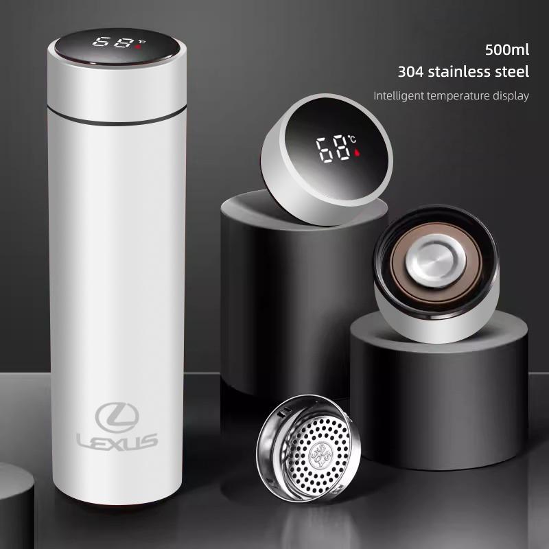 Car Logo Thermos 500ml Leakproof Cup Portable Bottle Accessorie For Lexus IS250 IS200 CT200h GS300 LS430 RX450h LX570 IS300 ES3
