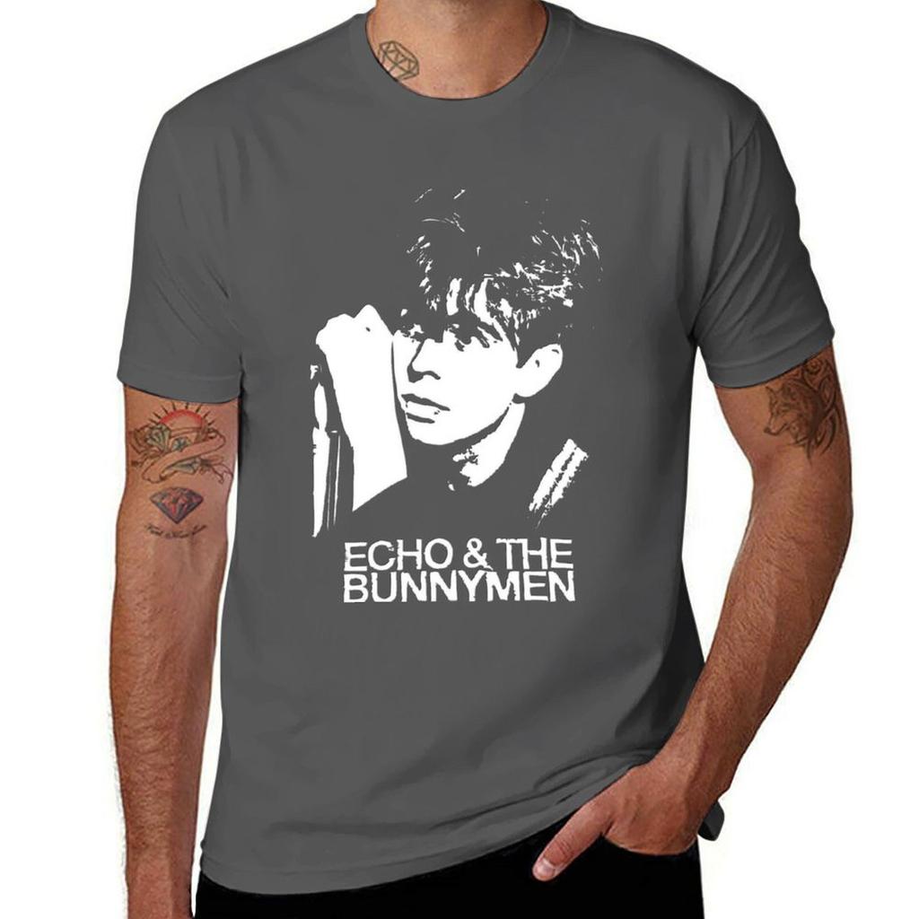 Echo The Bunnymen Футболка Большого Размера Повседневная Футболка