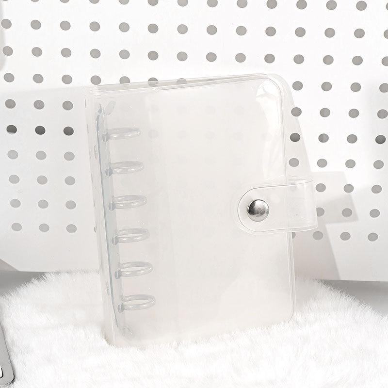 Обложка для блокнота с отрывными листами A7 из прозрачного ПВХ с 6 отверстиями