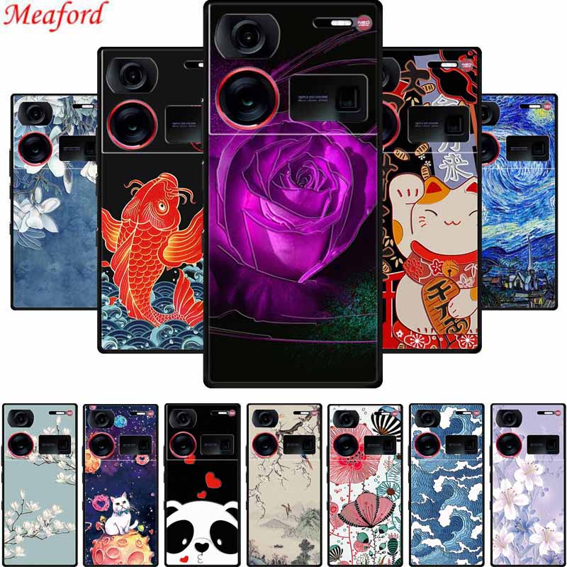 3D Тисненый Чехол Для Телефона ZTE Nubia Z60 Ultra Чехол Для Телефона Цветы Мягкий Силикон Coque Для Nubia Z60 Ultra Задняя Крышка Чехлы Z 60 Z60Ultra