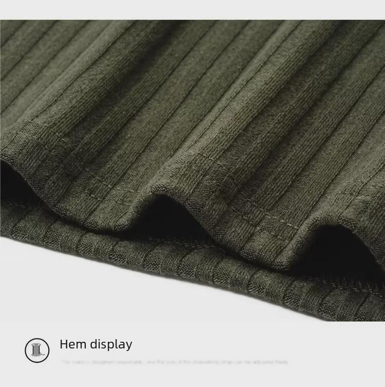 2024 Трендовая мужская однотонная рубашка поло - Летняя мода в японском стиле