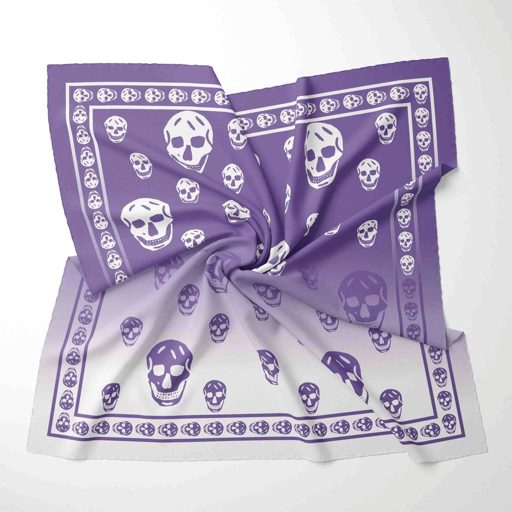 70CM*70CM Spring Women Polyester Chiffon Foulard Scarf Fashion Foulard Printed Neck Tie Belt Hair Accessories