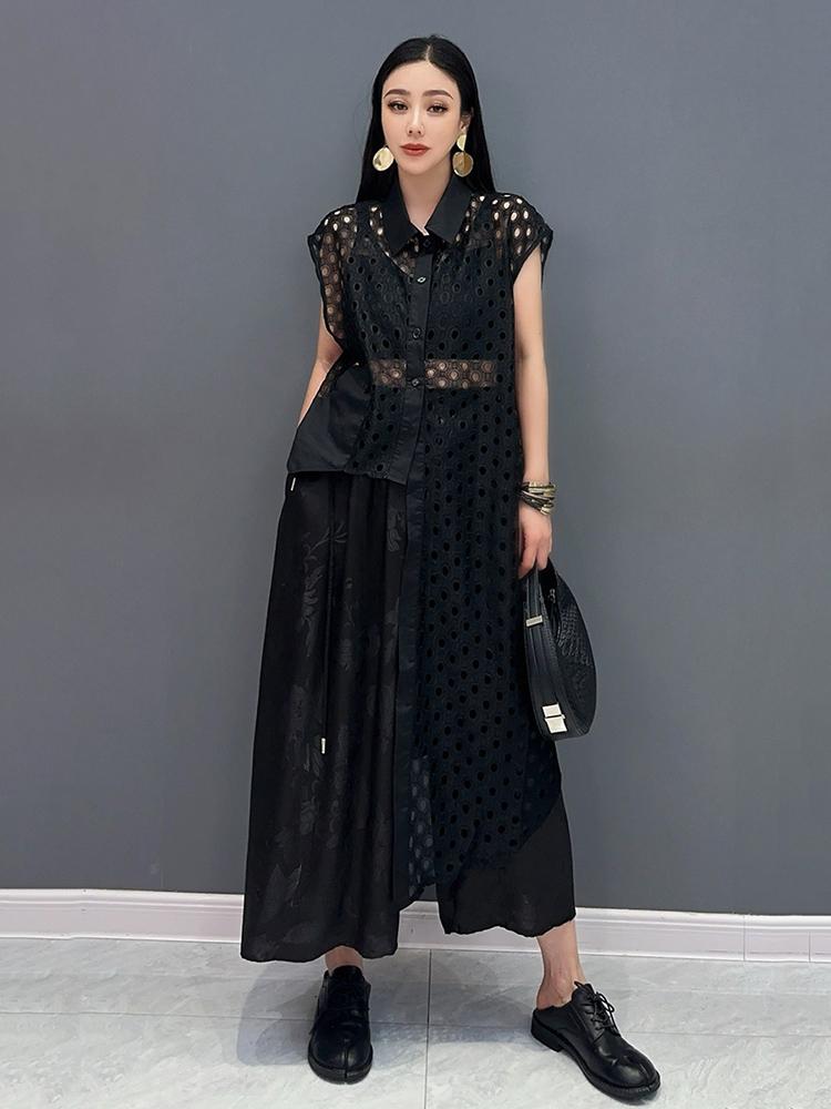 Xitao Асимметричная рубашка без рукавов Personality, женский топ WLD20213