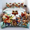 Street Fighter Retro Game Gamer Comforter Bedding Set,Duvet Cover Bed Set Quilt Cover Pillowcase,king Queen Size Bedding Set Boy